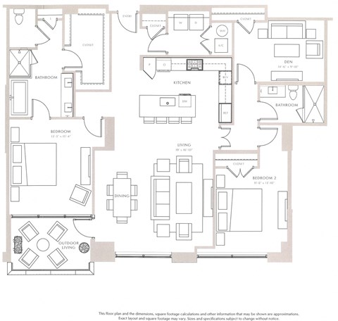 Magnolia III Floor Plan Magnolia III Floor Plan at The Sutton, Georgia, 30305